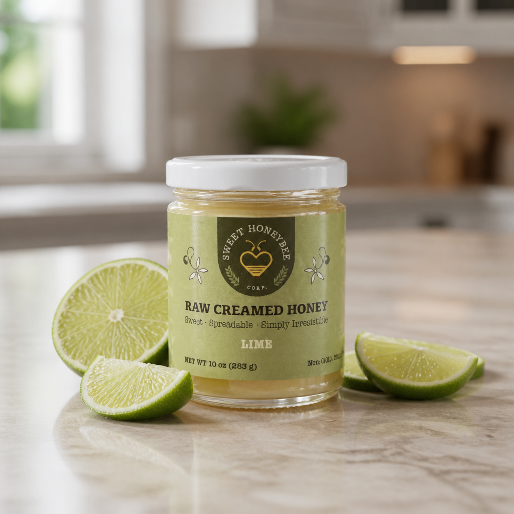 Raw Creamed Lime Honey