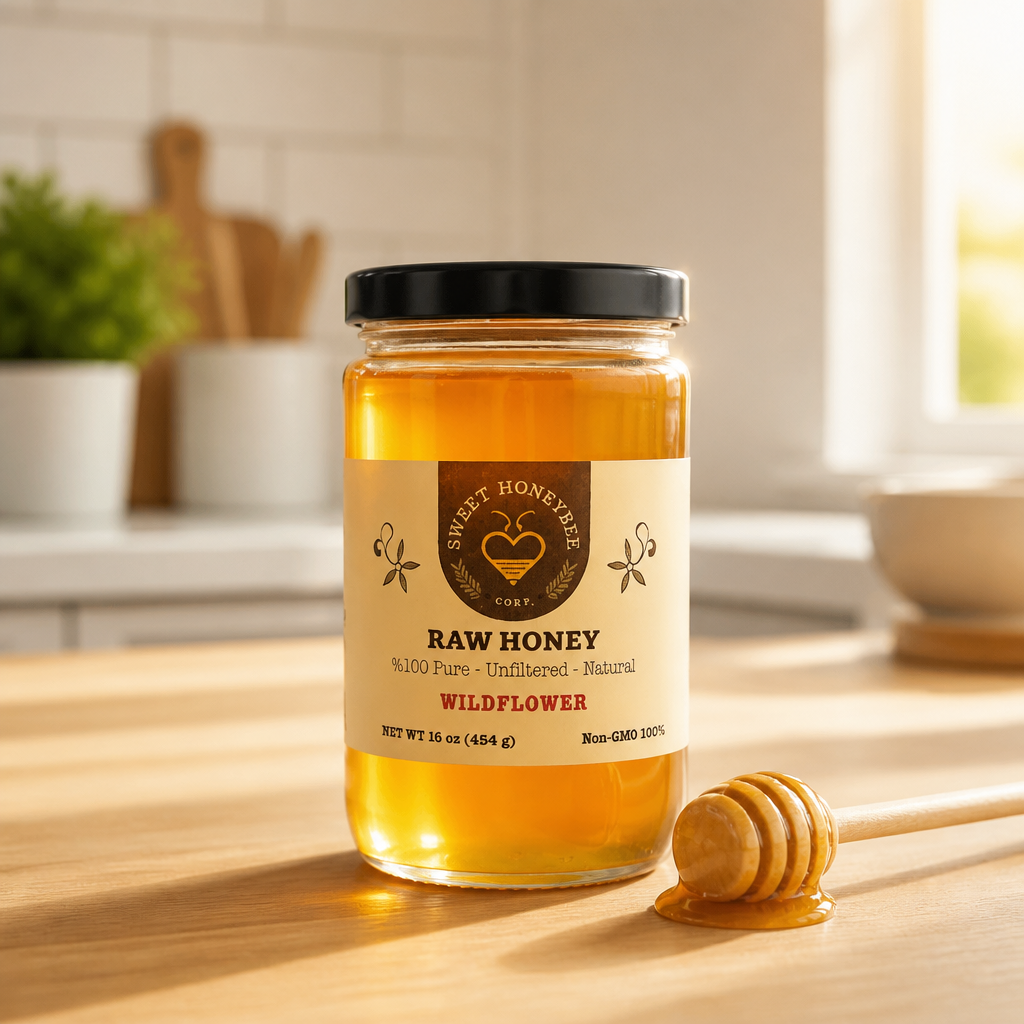 Pure Raw Wildflower Honey