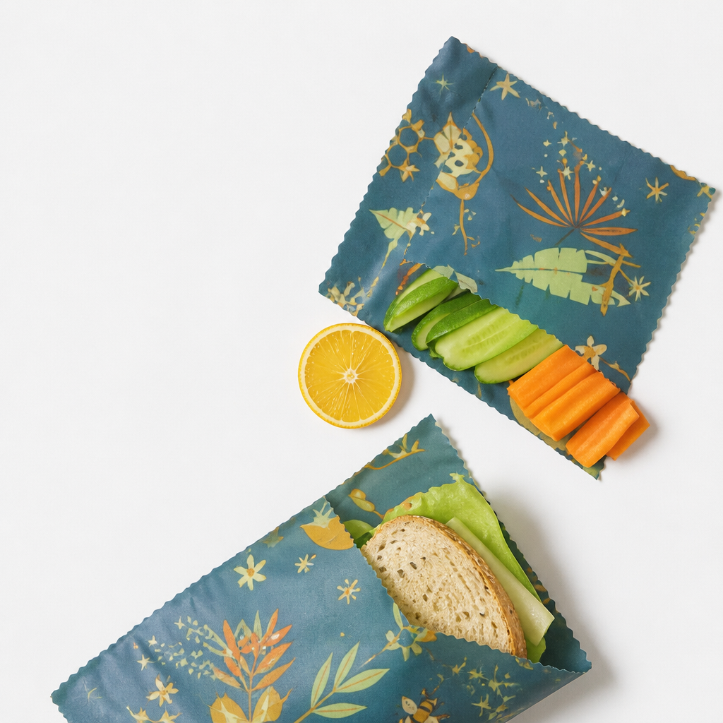 Beeswax Food Wraps Lunch & Snack Set