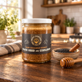 Raw Creamed Black Seed and Cinnamon Honey