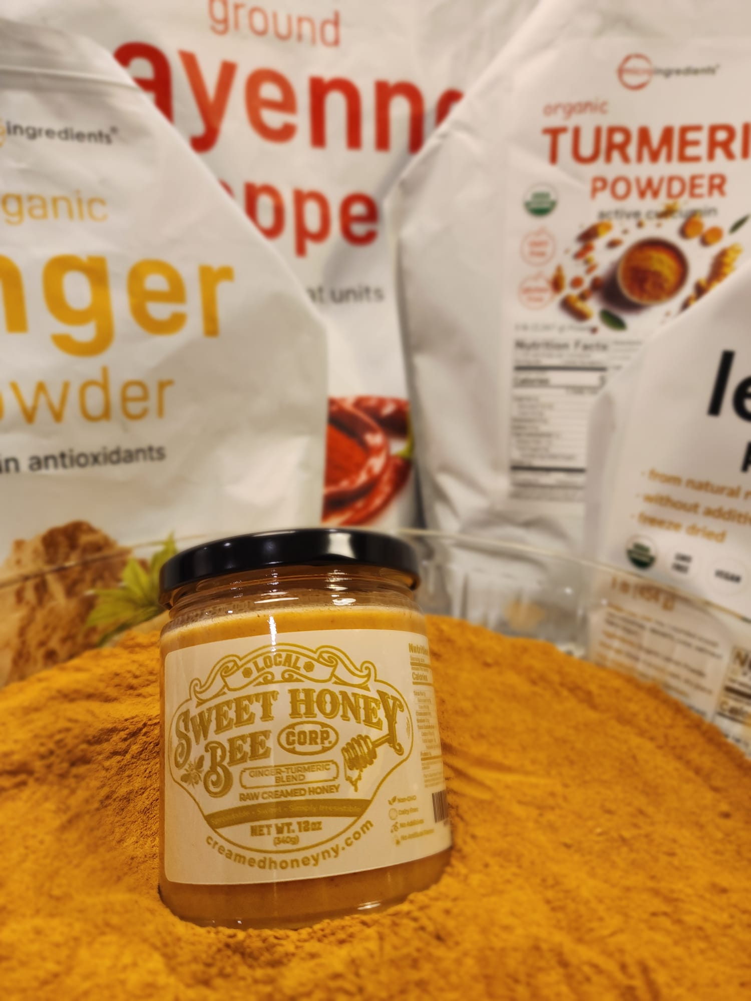 Raw Creamed Ginger-Turmeric Blend
